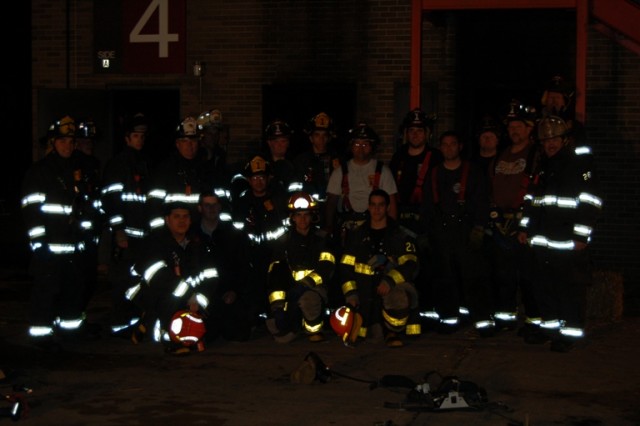 September 30, 2009: Live Burn Drill at Middlesex County Fire Academy residential building.